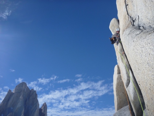Neil Kauffman v 6. délce s Fitz Royem